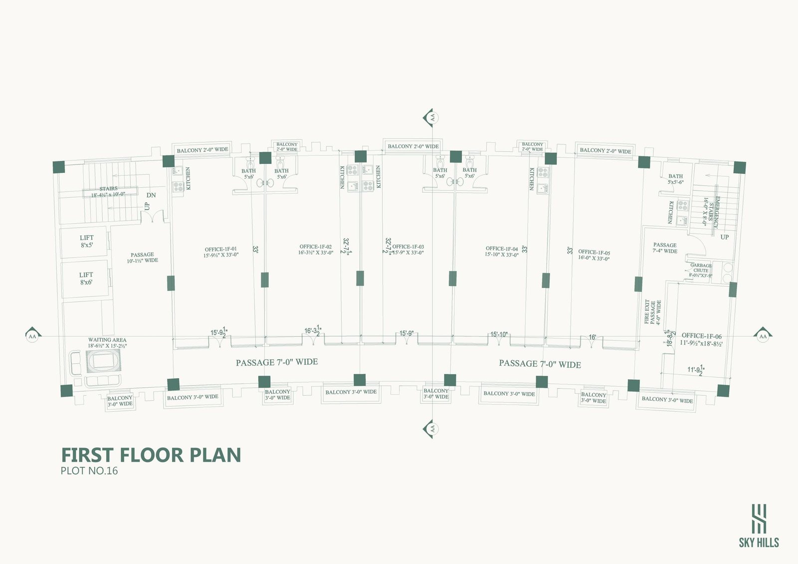 Sky Hills Faisal Hills – Plot No. 16 Layout Plans | Shops, Offices & Apartments