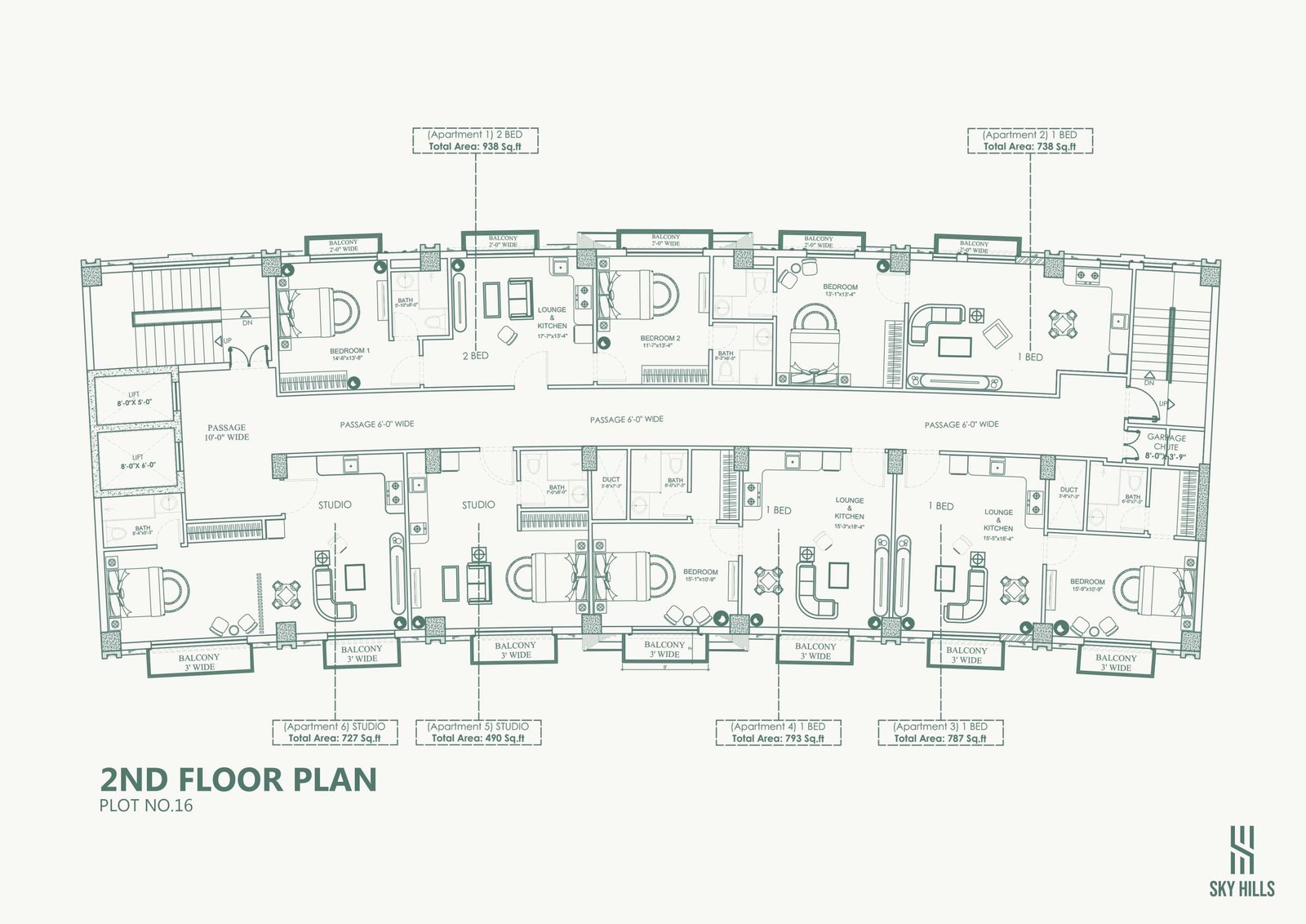 Sky Hills Faisal Hills – Plot No. 16 Layout Plans | Shops, Offices & Apartments