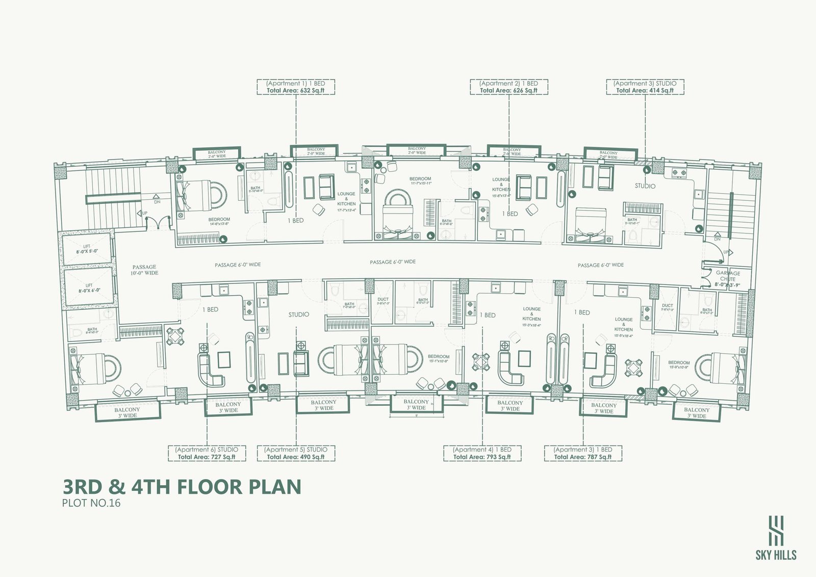 Sky Hills Faisal Hills – Plot No. 16 Layout Plans | Shops, Offices & Apartments